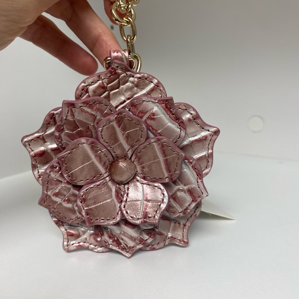 Brahmin Pink Icing Magnolia purse charm New with tag